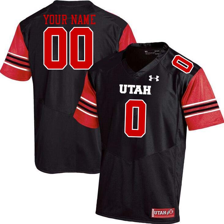 Custom Utah Utes Name And Number College Football Jersey Stitched-Black